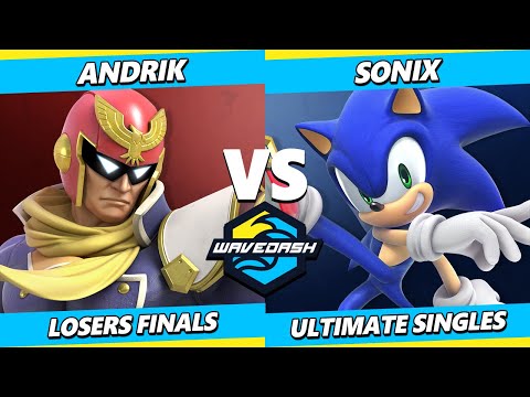 Wavedash 2023 Losers Finals - Sonix (Sonic) Vs. Andrik (Captain Falcon) Smash Ultimate - SSBU