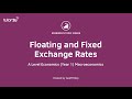 Floating and Fixed Exchange Rates