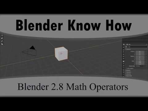 Blender 2.8 Using Math Operators In Python Scripting