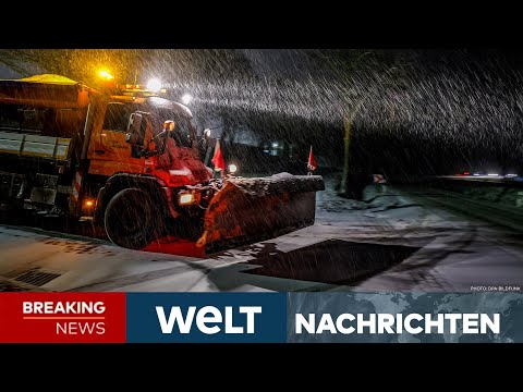 DEUTSCHLAND: Extremwetter! Glatteis und Schnee! Lebensgefahr auf den Straßen! | WELT LIVESTREAM