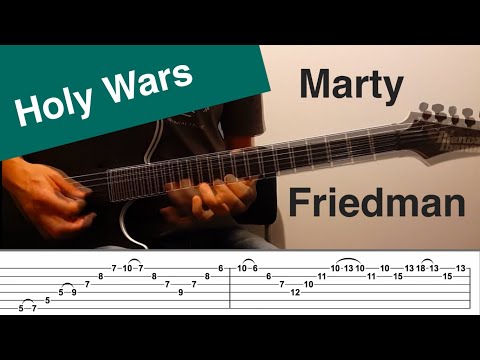 Holy Wars Guitar Lesson - Tab - Solo 1 - Marty Friedman