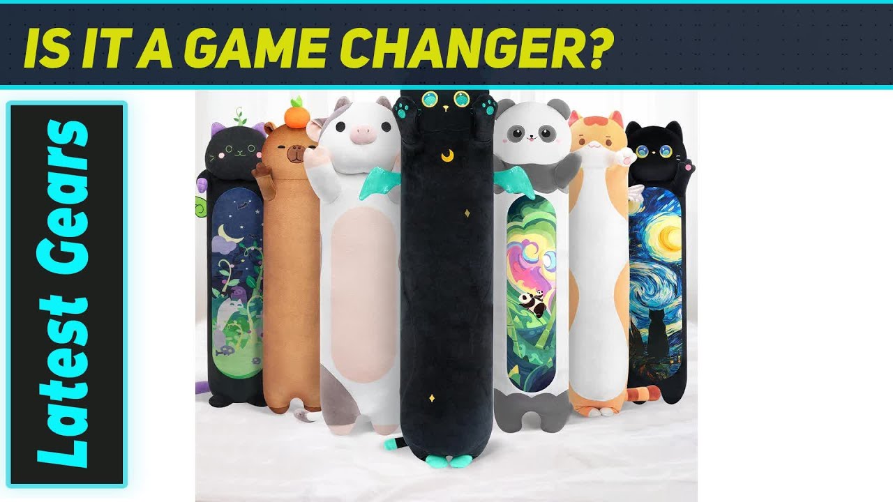 Mewaii Long Cat Plush Black Body Pillow – Best Gift for Pet Lovers