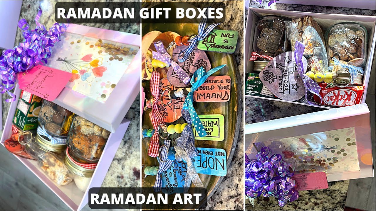 Ramadan Gift Basket / Box Ideas | Easy DIY Ramadan Art | Pakistani Vlogger in Canada
