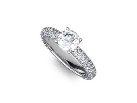 POLAD Diamond Engagement Ring - 1.05 ctw D36236-1W