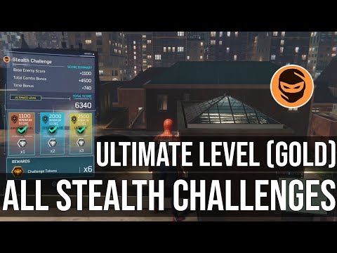 Taskmaster Stealth Challenges - Ultimate Level (Gold) - Marvel's Spider-Man PS4