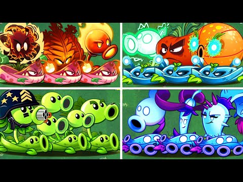4 Team Plant & Vine battlez - Who Will Win? - PvZ 2 Team Plant Vs Team Plant