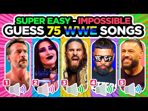 Guess 75 WWE Superstars Theme Songs 🎶🤔 Are You a Real Army💖 | WWE Song Quiz
