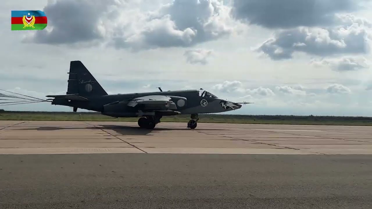 Su-25ML təyyarələri hədəfləri məhv etdi VİDEO