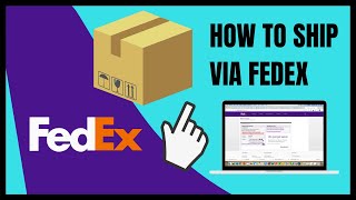 How to ship via FedEx using an account (create a shipping label)
