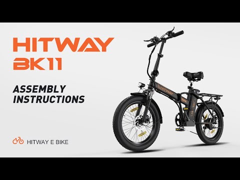 Elektrinis dviratis Hitway BK11, 20", 250W, 11,2Ah, juodas video