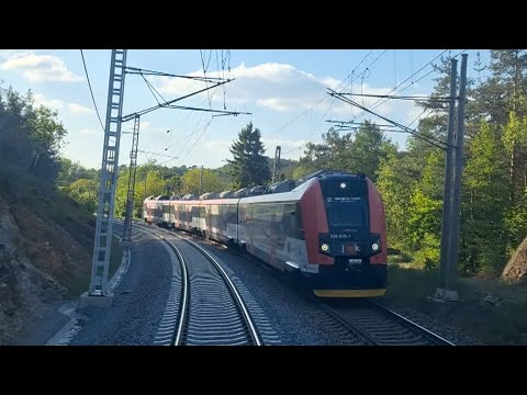 4K CABVIEW: Late spring on suburban line S3 to Tišnov