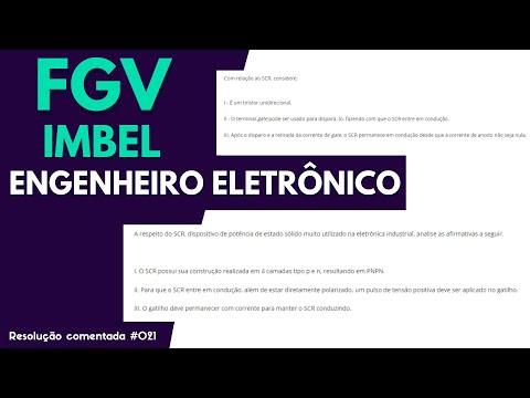 Prova FGV IMBEL 2021) Engenheiro Eletrônico | Resolução Comentada #021 [MG]