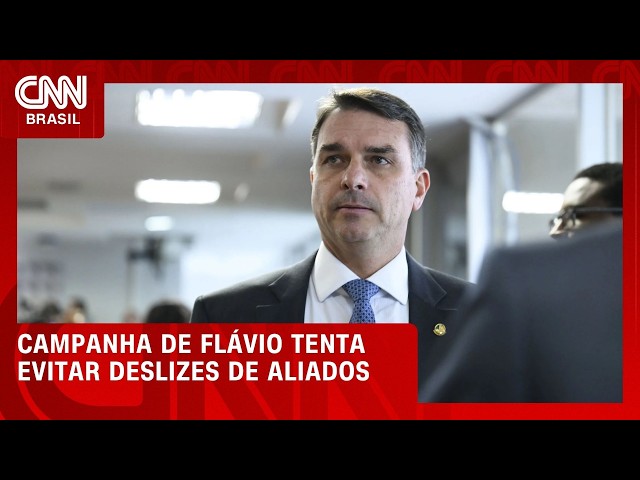Campanha de Flávio Bolsonaro tenta evitar deslizes de aliados; entenda | CNN PRIME TIME