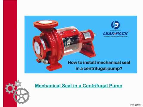 How to Install Mechanical Seal in a Centrifugal Pump? | LEAK-PACK