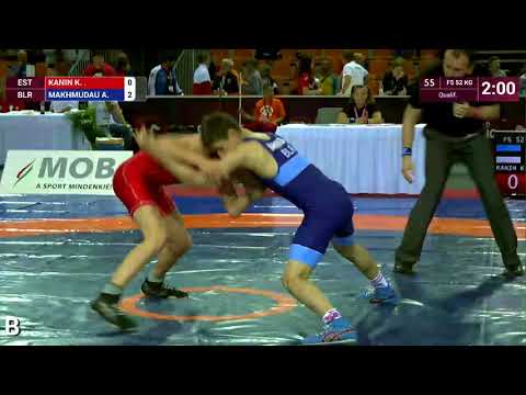 Qual. FS - 52 kg: K. KANIN (EST) v. A. MAKHMUDAU (BLR)
