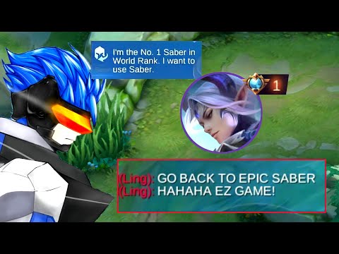 I USED SABER IN HIGH RANK!! ENEMY SAID EZ GAME!!