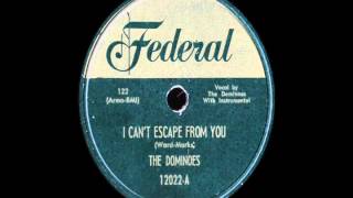 Music video thumbnail preview for 78 RPM: The Dominoes - I Can't Escape From You by Billy Ward and His Dominoes