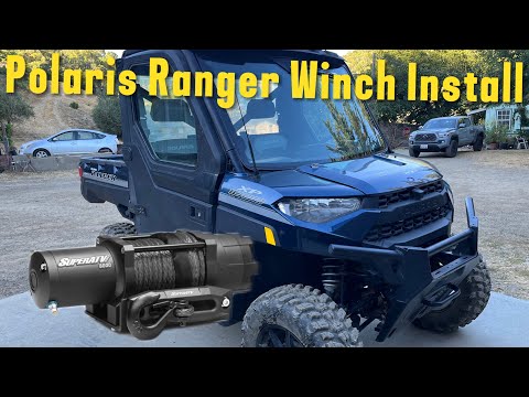 2018-2024 Polaris Ranger Winch Install SuperATV Black Ops 6000