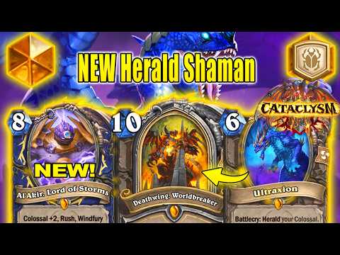 NEW Herald Shaman Deck Has The Strongest Elementals At Early Access CATACLYSM | Hearthstone