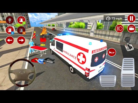 American Ambulance Rescue Simulator - City Emergency Ambulance Crazy Driver - Android Gameplay #35