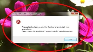 Fix This application has requested the Runtime to 
