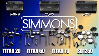 Video thumbnail for EVERY SIMMONS PRODUCT! Titan 20, Titan 50, Titan 70, SD1250, DA2108, DA2110, DA2112 and DA12S by Keithron Powell