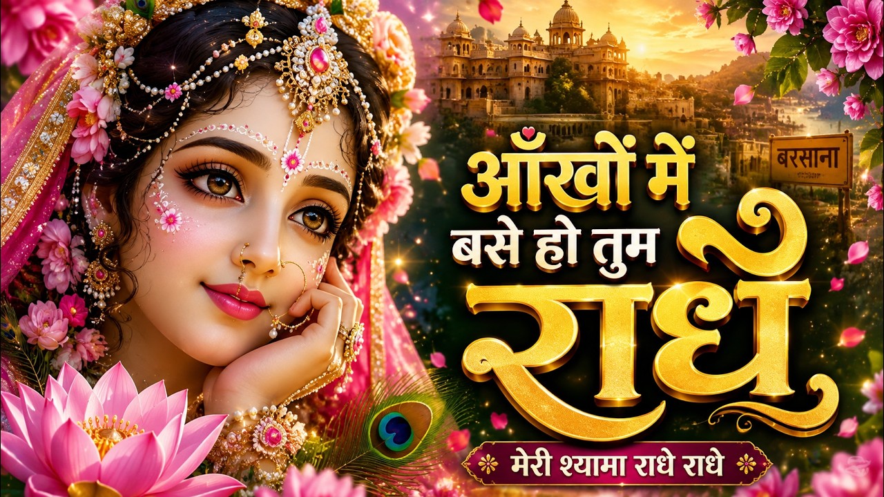 आंखों में बसे हो तुम राधे | New Krishna Bhajan | Radha Rani Song  | @RK_BhaktiHD