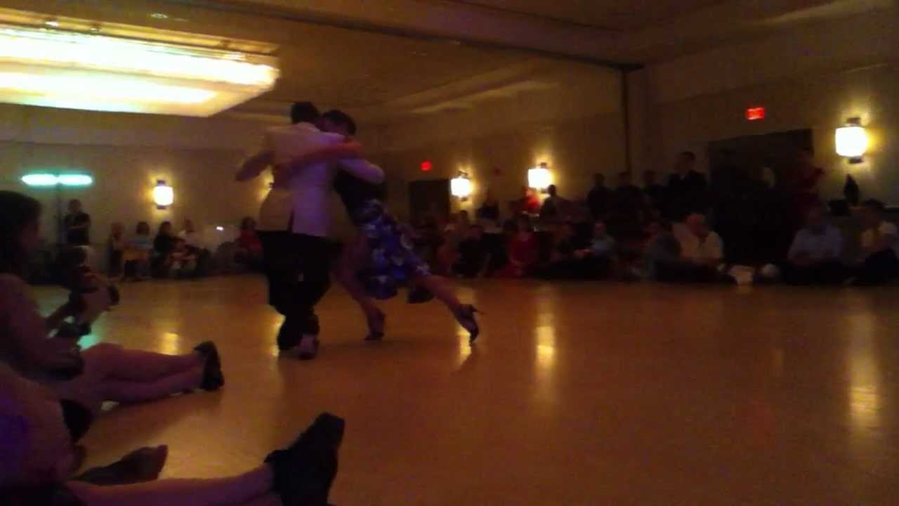 Barbara Carpino and Claudio Forte at Chicago Tango Week 2012, Friday night Milonga, performance 2