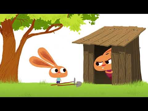 Mister Rabbit. Gardening. Children's Animation Series