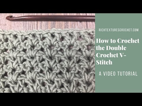 Double Crochet V Stitch - How to Crochet