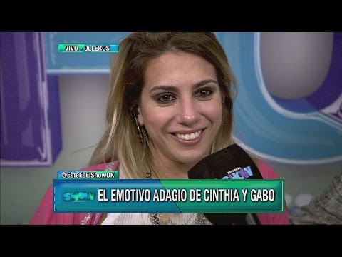 Cinthia Fernández se quebró al hablar del adagio en homenaje a la pareja de Gabo
