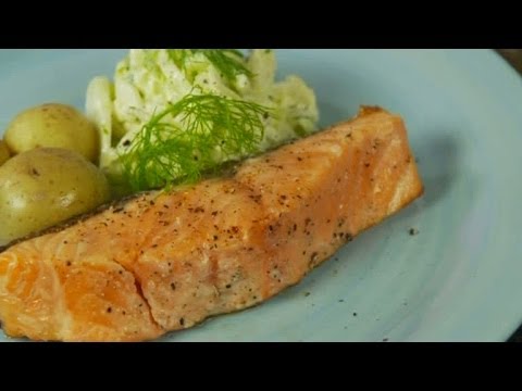 Mitt kök: Grillad lax med krispig fänkålssallad - TV4