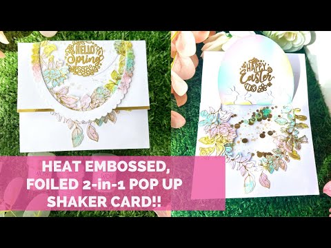 HOW TO MAKE AN EASY POP UP and SHAKER EASTER Card!!