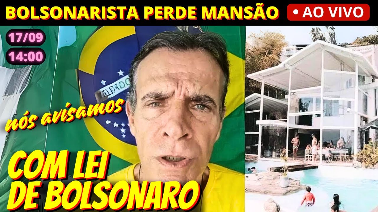 🔴 14h TOME - Bolsonarista, Mário Gomes é despejado com lei de Bolsonaro e se desespera