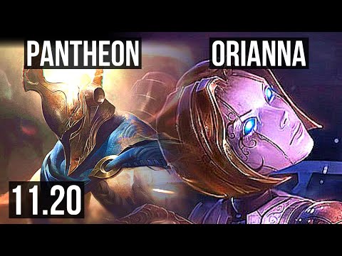 PANTHEON vs ORIANNA (MID) | 4/3/12, 300+ games | EUW Master | v11.20
