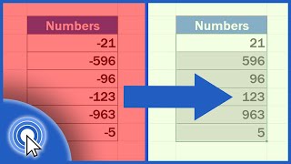 How to Change Negative Numbers to Positive in Excel