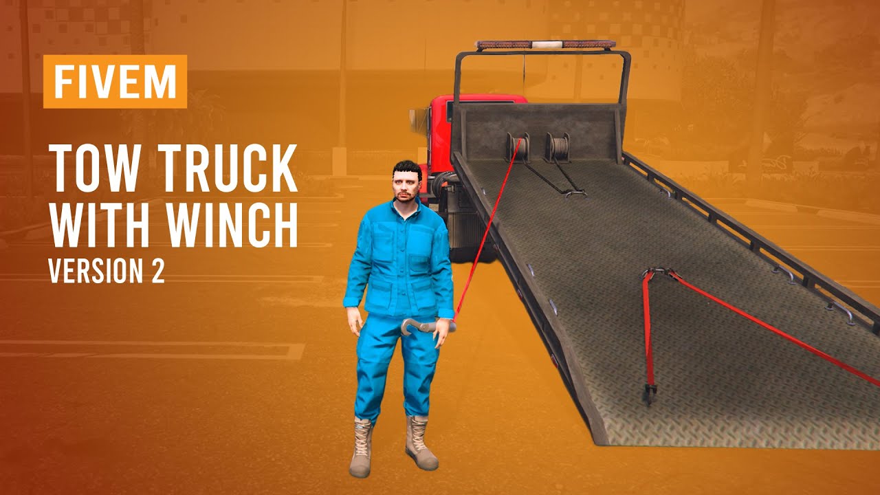 Tow Truck w/ Winch - Version 2.0.0 thumbnail 2