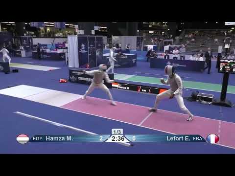 World Championships 2023 SMF - L8 - Mohammad Hamza EGY v Enzo Lefort FRA
