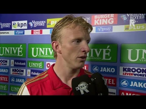 Dirk Kuyt na afloop van sc Heerenveen - Feyenoord