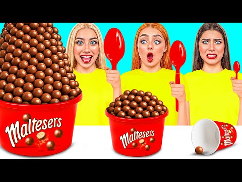 Großer, Mittlerer und Kleiner Teller Challenge | Erstaunliche Food Challenges von Mega DO