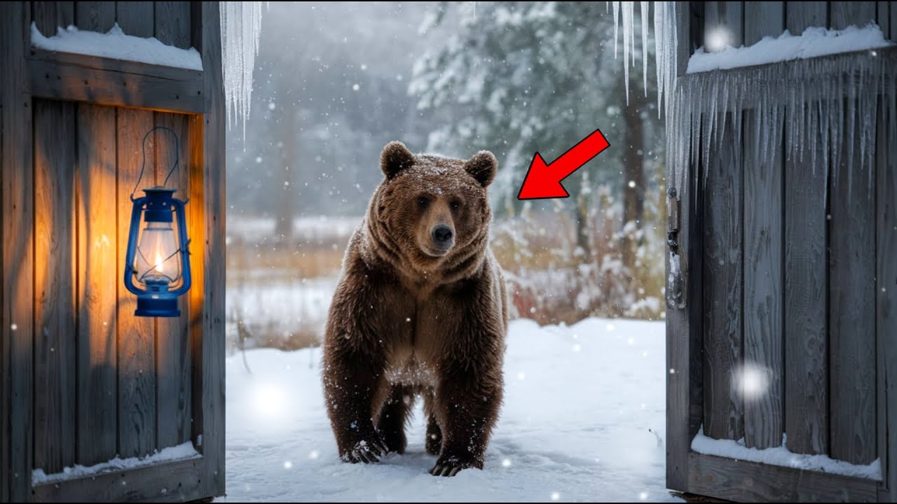 Frozen Bear Begs To Enter The House The Woman Is Speechless At What Happens Next!