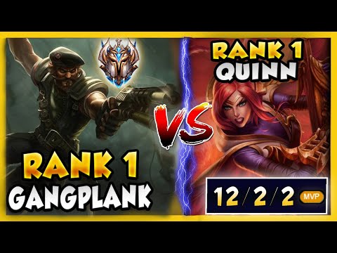 RANK 1 QUINN WORLD VS. CHALLENGER #1 GANGPLANK WORLD (BATTLE OF THE ONE TRICKS) - League of Legends