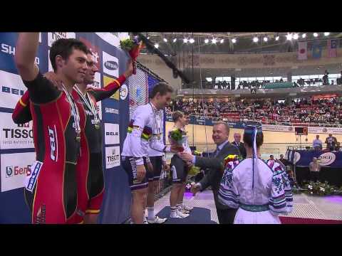 Men's Madison Medal Ceremony - 2013 UCI World Track Championships