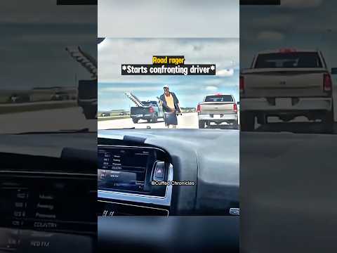 Road Rager Points Baseball Bat at Driver