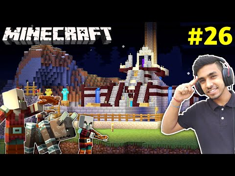 CAN I DEFEND MY CASTLE FROM A PILLAGERS RAID | MINECRAFT GAMEPLAY #26