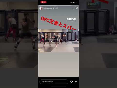 朝倉海　UFC王者と夢のスパーリング