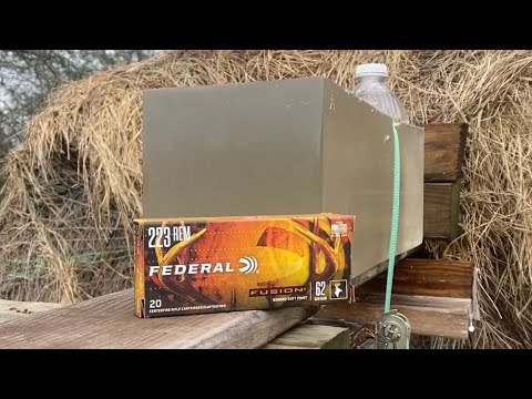 WEAKEST .223 FOR DEER!! 223 Remington Federal Fusion 62gr Ammo Test