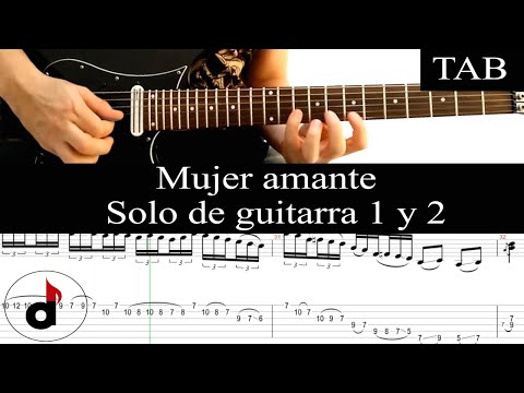 MUJER AMANTE - Rata Blanca (Walter Giardino): SOLOS 1 y 2 cover guitarra + TAB