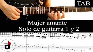MUJER AMANTE - Rata Blanca (Walter Giardino): SOLOS 1 y 2 cover guitarra + TAB