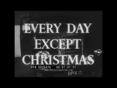 " EVERY DAY EXCEPT CHRISTMAS "  1957 COVENT GARDEN MARKET PROMO FILM  LONDON, ENGLAND  XD26475